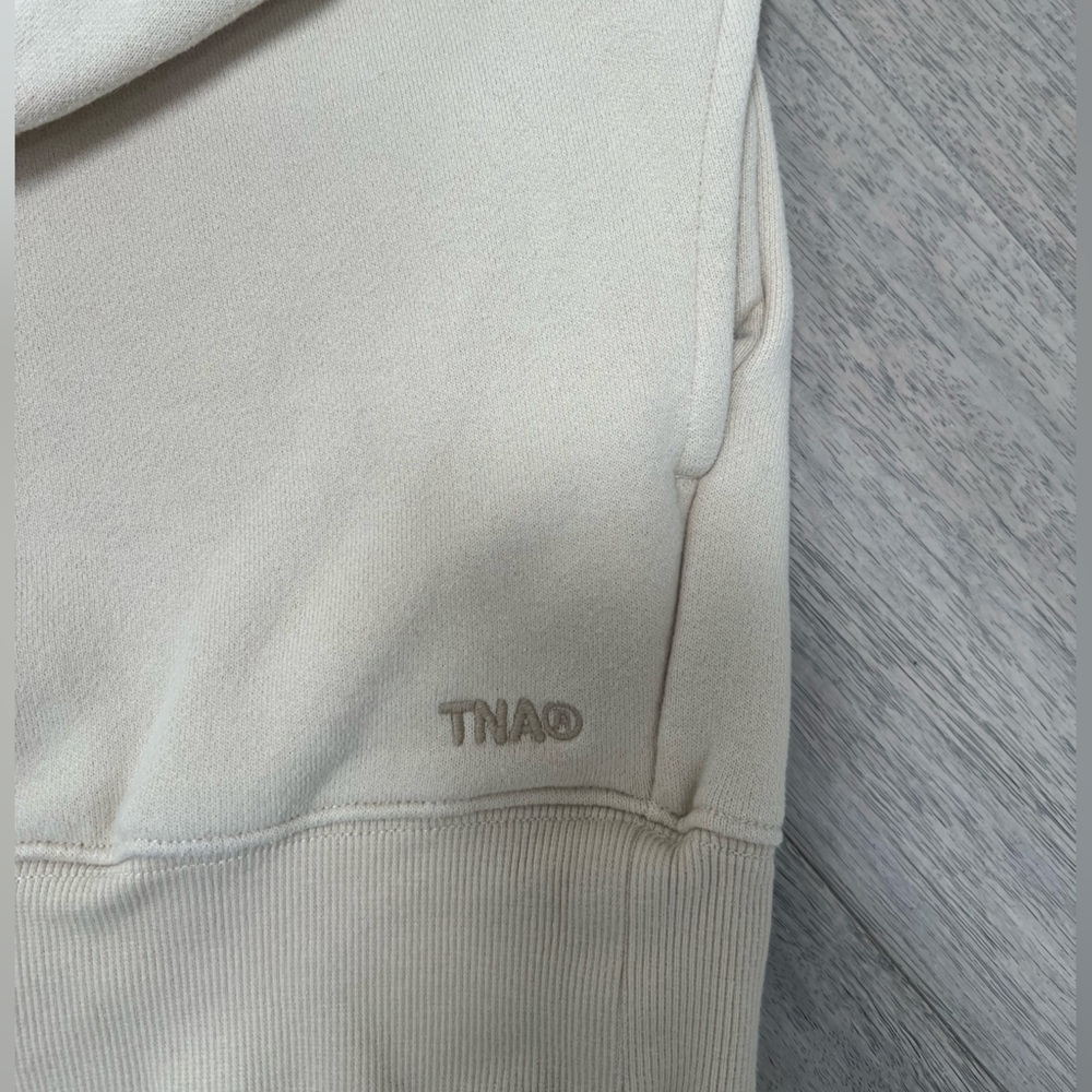 Aritzia TNA Cozy Fleece Sweatshirt in Cream - Picture 3 of 3
